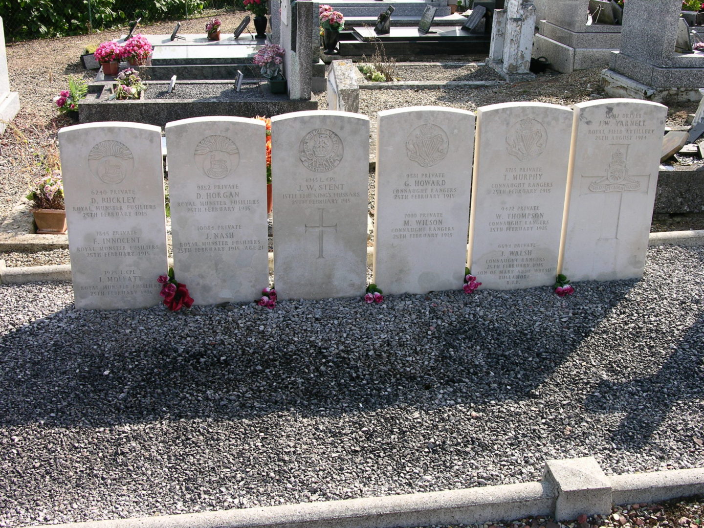 The soldiers’ Commonwealth War Graves